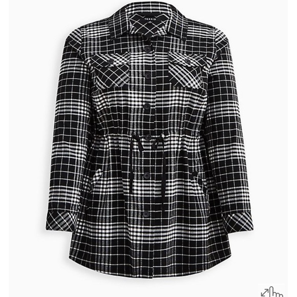 Torrid NWOT plaid shacket - Picture 5 of 5